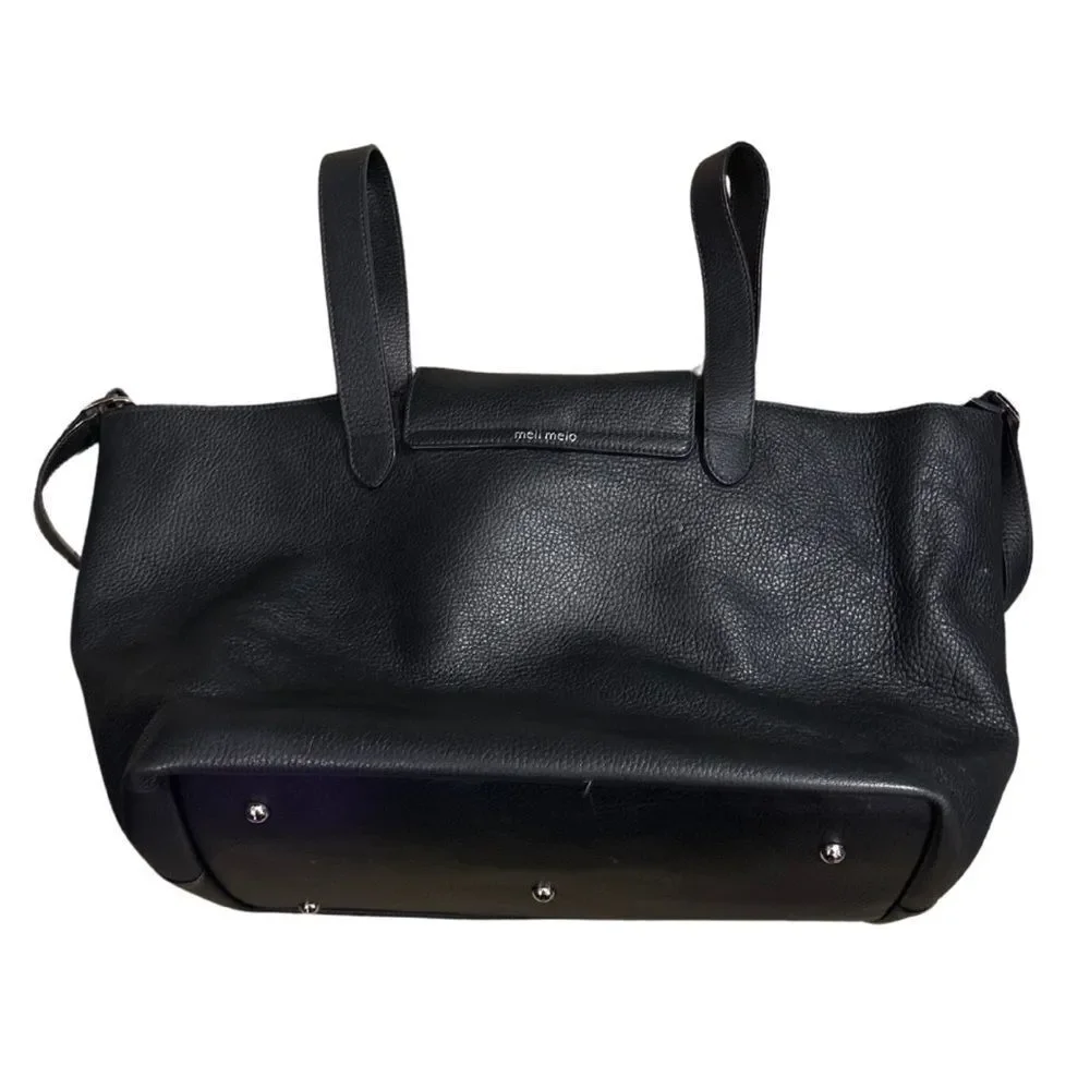 Meli Melo Thela Medium in Black with Burgundy Interior Rare Color Combo